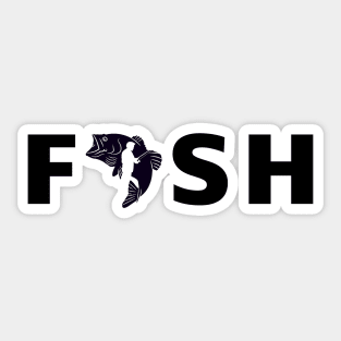 Fish Fisherman Sticker